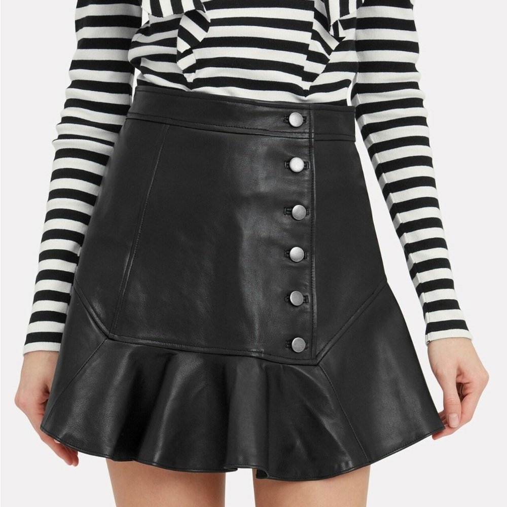 Marissa Webb Ronan Leather Mini Skirt